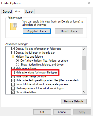 فرمت فایل های مختلف در ویندوز